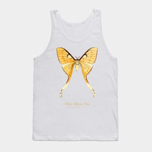 Moth - Malaysian Moon Moth, Actias Maenas Leto female 4 Tank Top